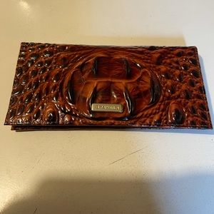 BRAHMIN Cordelia Checkbook Pecan Melbourne Leather